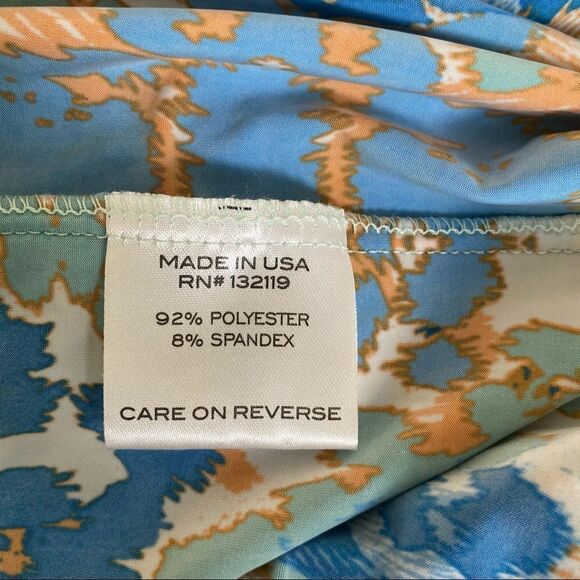 Tata Jolie Boho Blue Orange Printed Romper L - Picture 9 of 9